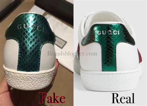 fake gucci sneakers vs real|gucci ace sneakers snakes.